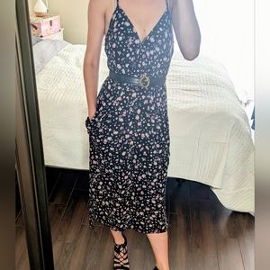 BCBGeneration Floral Maxi Dress Non-Wrinkle